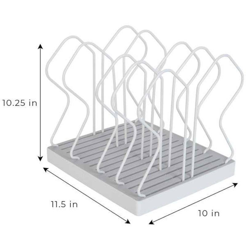White Cookware Pan Rack