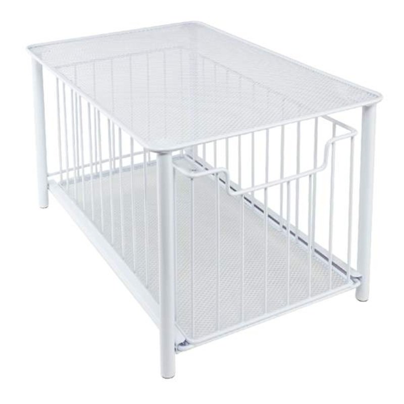 White Under the Sink Storage Organizer, Large