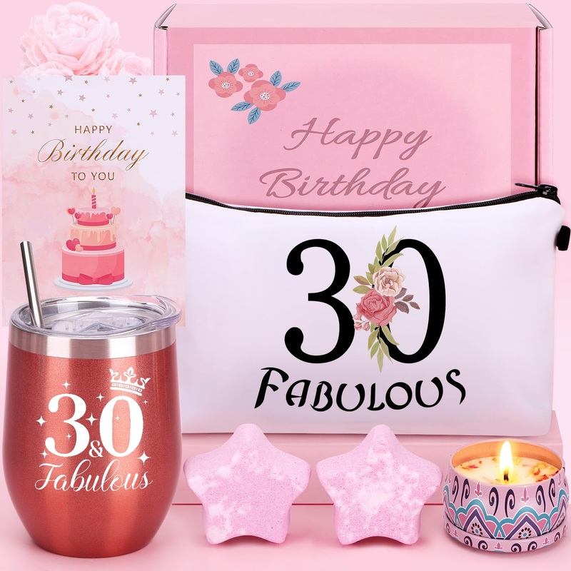 30th Birthday Pamper Gifts for Women 30th Unique Birthday Hampers for Her Birthday Present for Women 30 Year Old Lady Birthday Gifts Birthday Basket Gifts for Mum Friend Sister Bestie Turning 30 B 30th Birthday