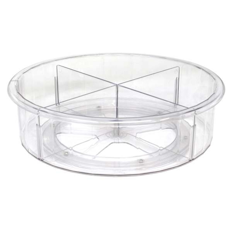 4-Section Clear Rotating Organizer