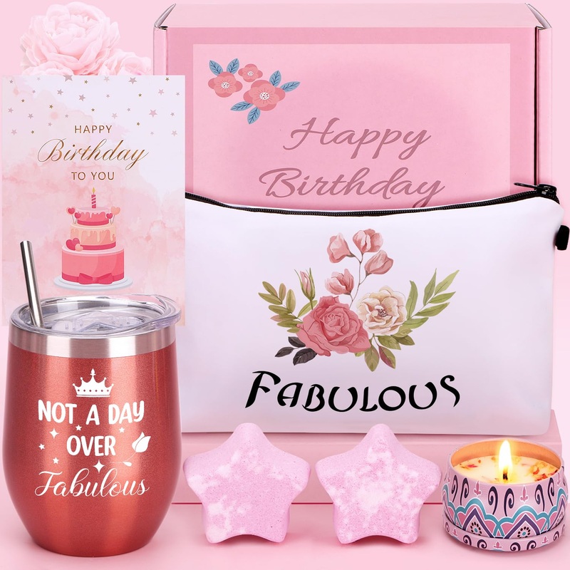 BaiCai Birthday Gifts for Women Pamper Her Mum Hampers Female Presents Relaxation Self Care Box Friends Sister Wife Auntie Ladies A All Age