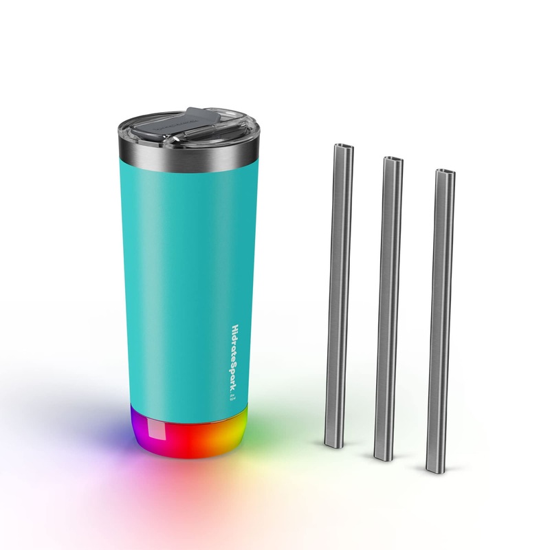Hidrate Spark PRO 20oz Tumbler Sea Glass + 3 Bonus Straws