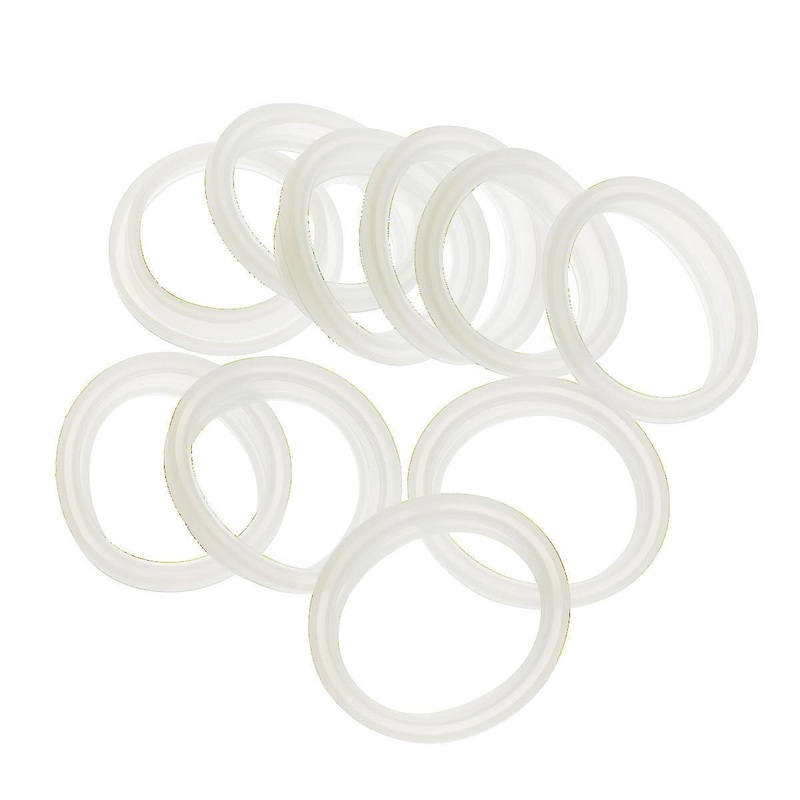 inhzoy 10 Pack Universal Replacement Silicone Gaskets Sealing O-Rings for Thermal Cup/Vacuum Bottle/Bullet Flask/Mug Cover Clear 1.5 inches 1.5 inches Clear