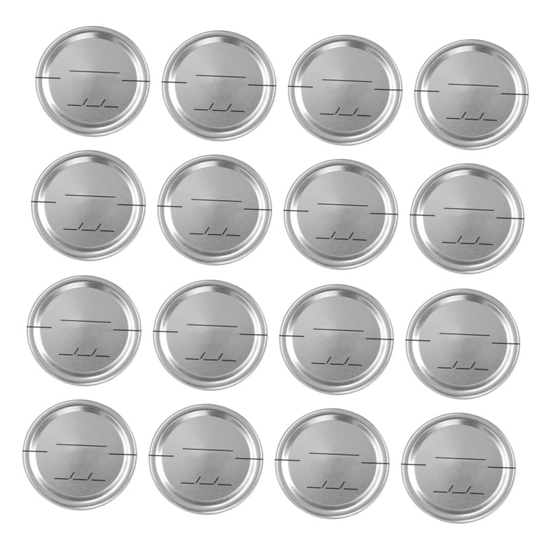INOOMP 90 Pcs Mason Jar Lids Tinplate Date Discs Wide Jar Supplies Fishing Rod Pad Wide Jars Mouth Disc Coffee Things Lids Regular Mouth Coffee Supplies Jam Glass Bottle Cap Wide Mouth