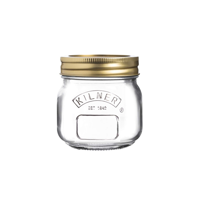 Kilner 0.25 Litre Round Glass Screw Top Lid Preservation Storage Jar 0.25 Litre Single