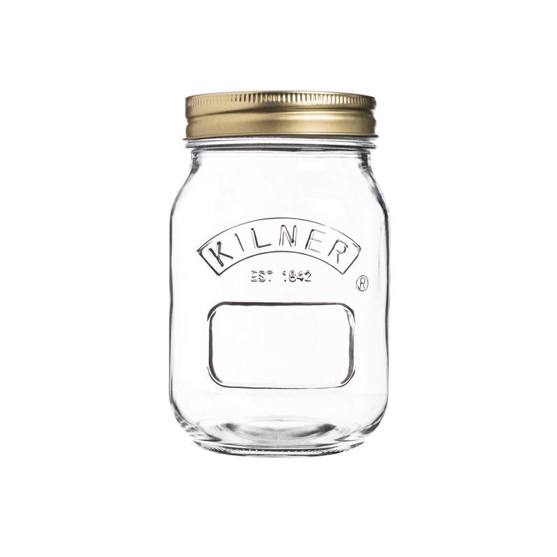 Kilner Round Glass Screw Top Lid Preservation Storage Jar 0.5 L 0.5 Litre Single