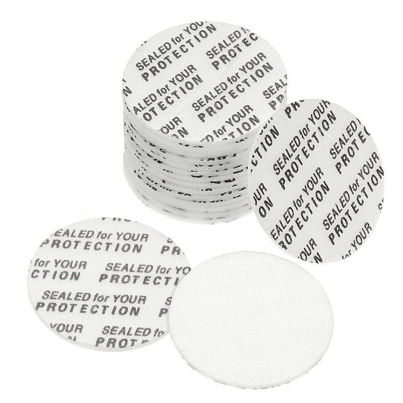 PATIKIL 24mm/0.94″ Foam Lid Liner 100Pack PS Foam Resistant Tamper Pressure Sensitive Seal for Bottle Cap Liners Seals