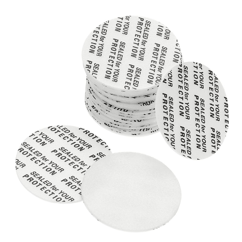 PATIKIL 28mm/1.1″ Foam Lid Liner 100 Pack PS Foam Resistant Tamper Pressure Sensitive Seal for Bottle Cap Liners Seals