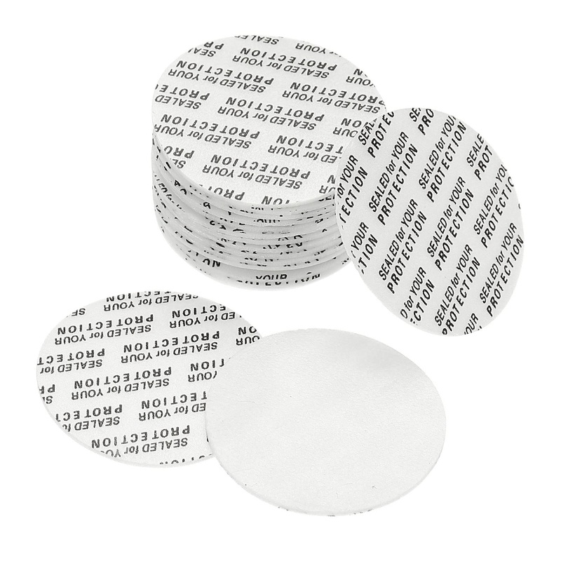 PATIKIL 33mm/1.3″ Foam Lid Liner 100 Pack PS Foam Resistant Tamper Pressure Sensitive Seal for Bottle Cap Liners Seals