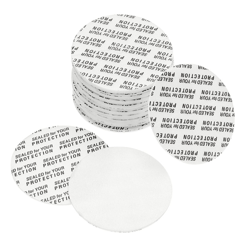 PATIKIL 38mm/1.5″ Foam Lid Liner 100Pack PS Foam Resistant Tamper Pressure Sensitive Seal for Bottle Cap Liners Seals