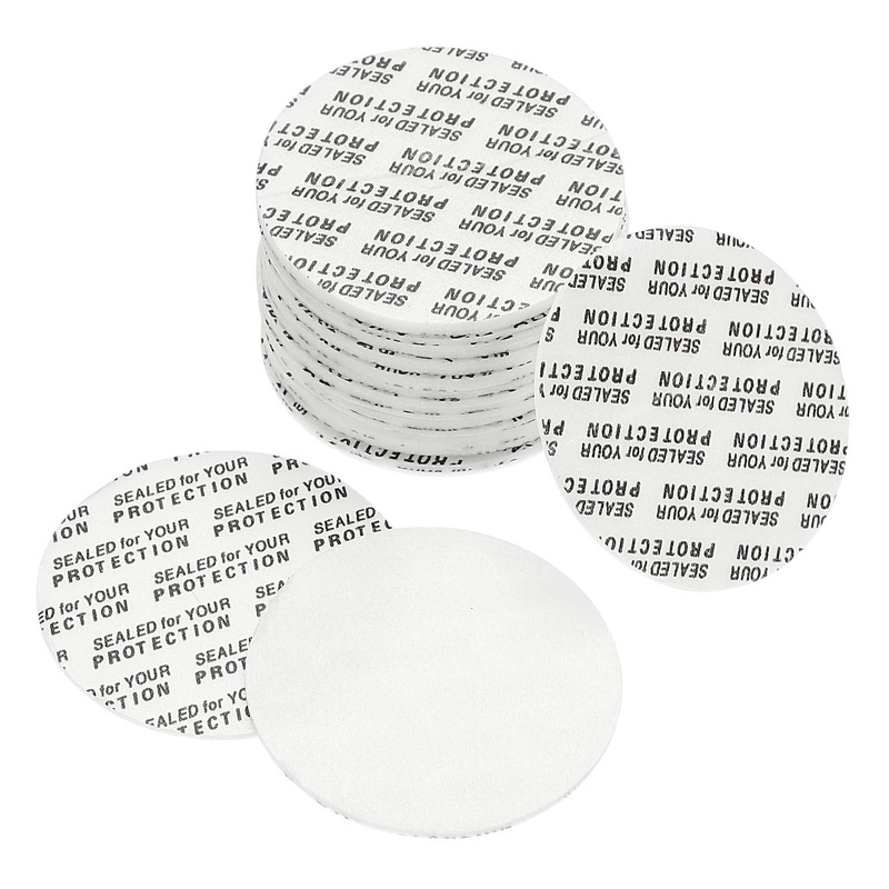 PATIKIL 40mm/1.57″ Foam Lid Liner 100 Pack PS Foam Resistant Tamper Pressure Sensitive Seal for Bottle Cap Liners Seals