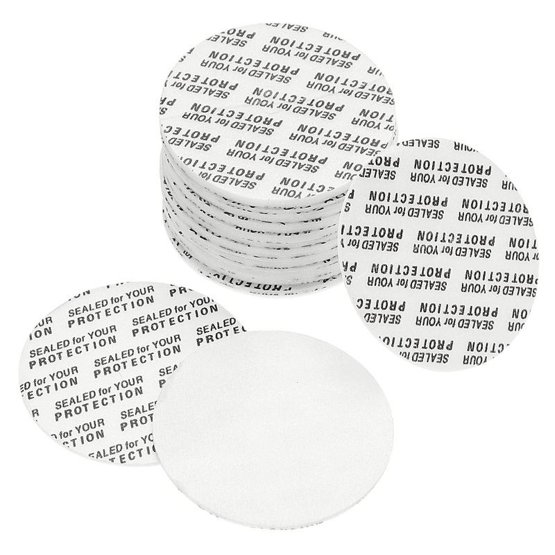 PATIKIL 45mm/1.77″ Foam Lid Liner 100 Pack PS Foam Resistant Tamper Pressure Sensitive Seal for Bottle Cap Liners Seals
