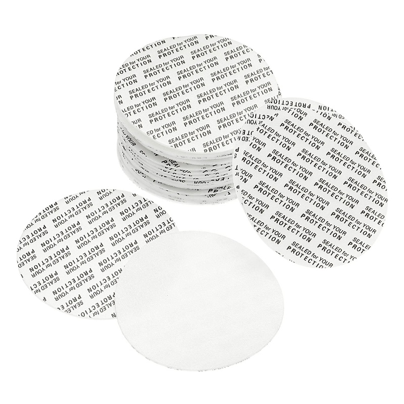 PATIKIL 51mm/2.01″ Foam Lid Liner 100Pack PS Foam Resistant Tamper Pressure Sensitive Seal for Bottle Cap Liners Seals