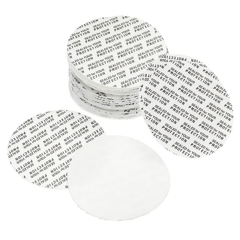 PATIKIL 58mm/2.28″ Foam Lid Liner 50 Pack PS Foam Resistant Tamper Pressure Sensitive Seal for Bottle Cap Liners Seals