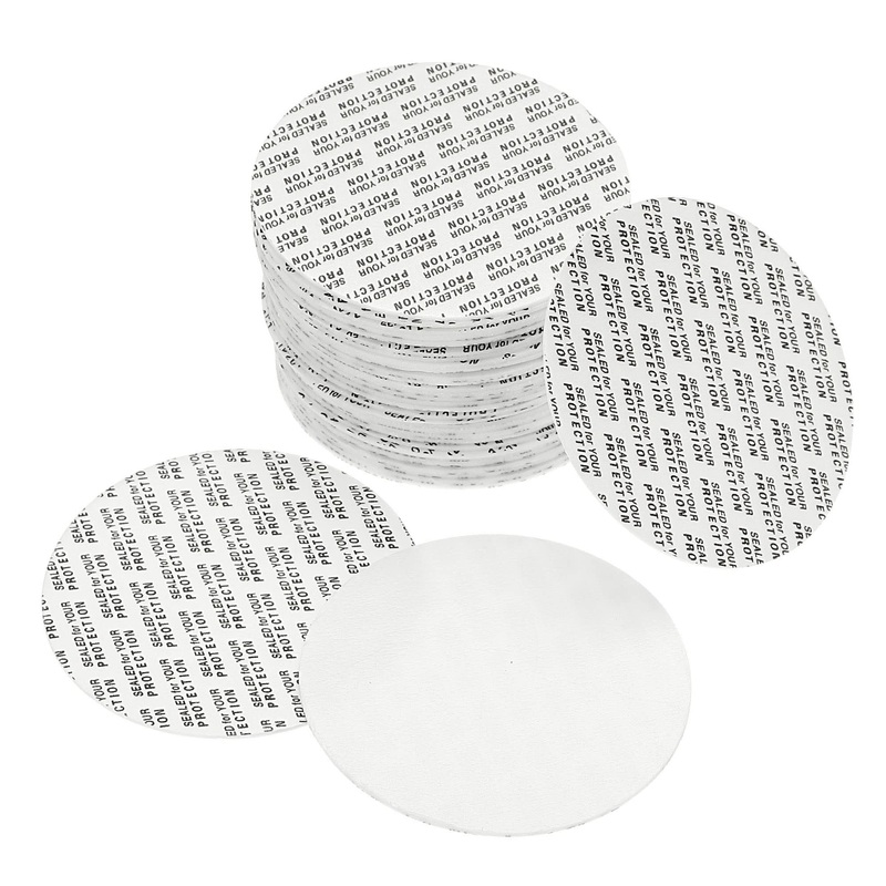 PATIKIL 65mm/2.56″ Foam Lid Liner 50 Pack PS Foam Resistant Tamper Pressure Sensitive Seal for Bottle Cap Liners Seals