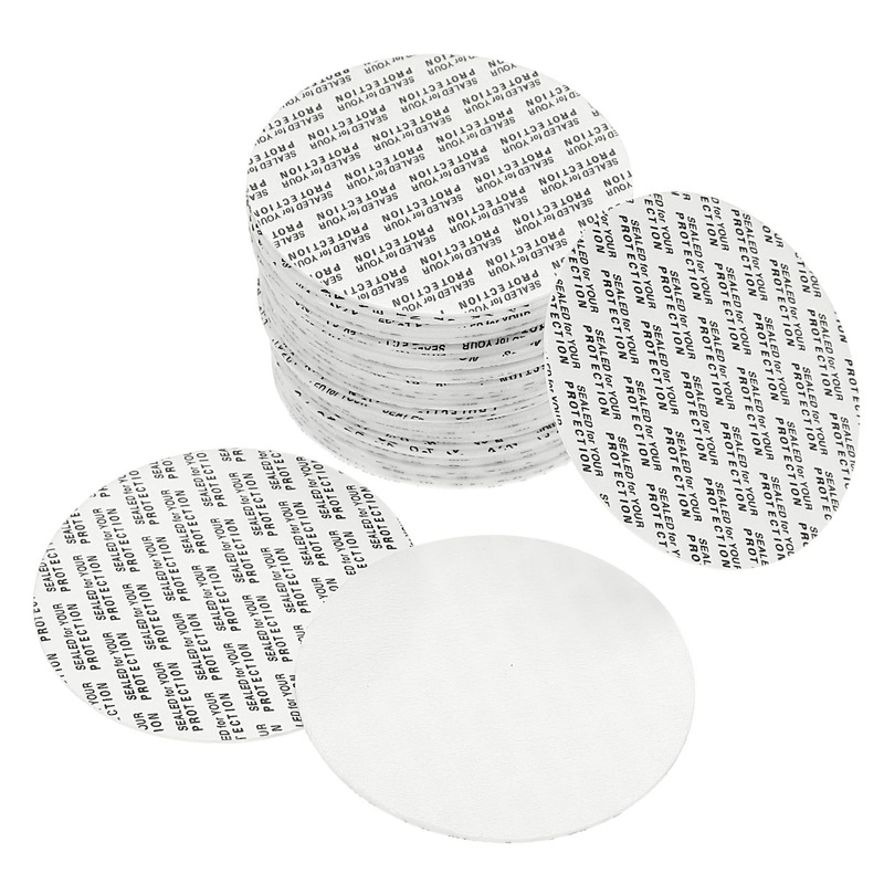 PATIKIL 67mm/2.64″ Foam Lid Liner 50 Pack PS Foam Resistant Tamper Pressure Sensitive Seal for Bottle Cap Liners Seals