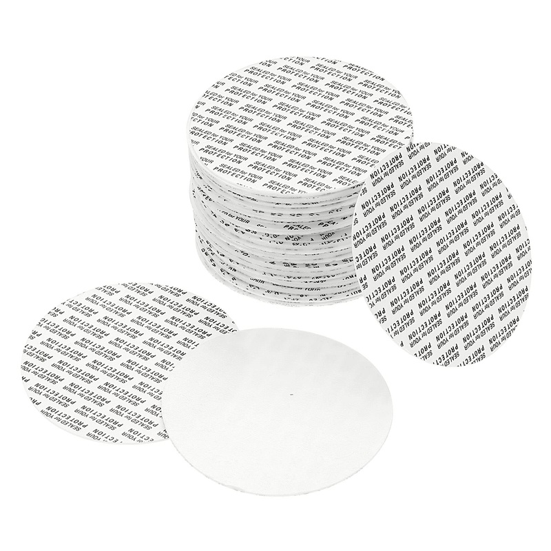 PATIKIL 70mm/2.76″ Foam Lid Liner 100Pack PS Foam Resistant Tamper Pressure Sensitive Seal for Bottle Cap Liners Seals