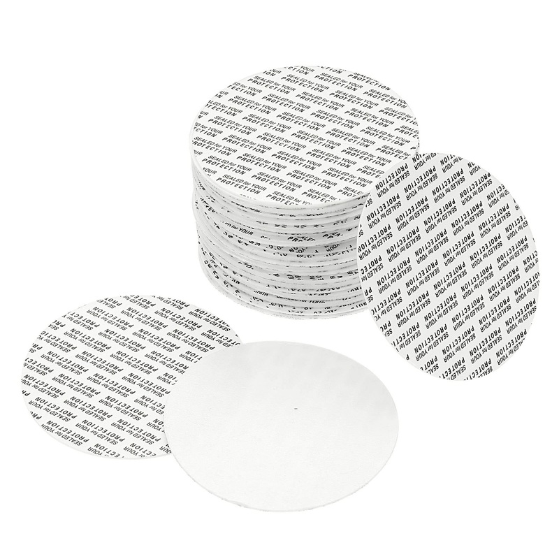 PATIKIL 76mm/2.99″ Foam Lid Liner 50 Pack PS Foam Resistant Tamper Pressure Sensitive Seal for Bottle Cap Liners Seals