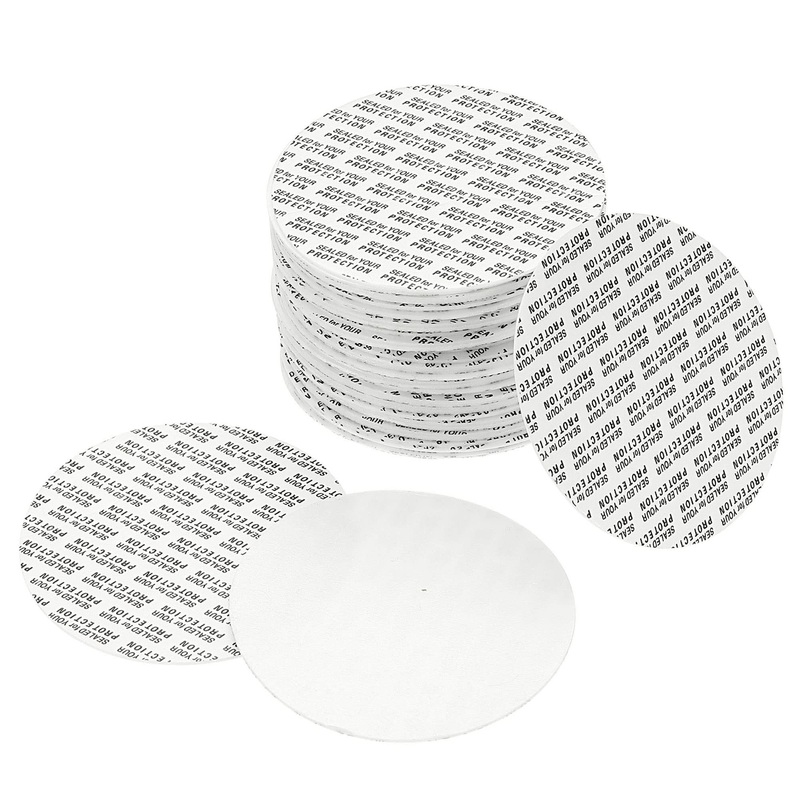 PATIKIL 83mm/3.27″ Foam Lid Liner 50 Pack PS Foam Resistant Tamper Pressure Sensitive Seal for Bottle Cap Liners Seals