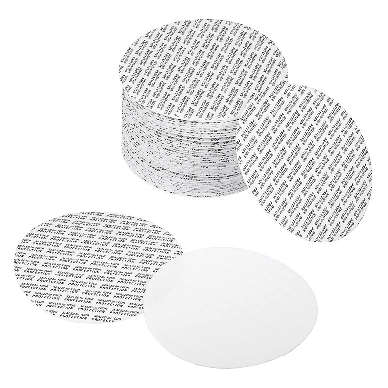 PATIKIL 95mm/3.74″ Foam Lid Liner 50 Pack PS Foam Resistant Tamper Pressure Sensitive Seal for Bottle Cap Liners Seals