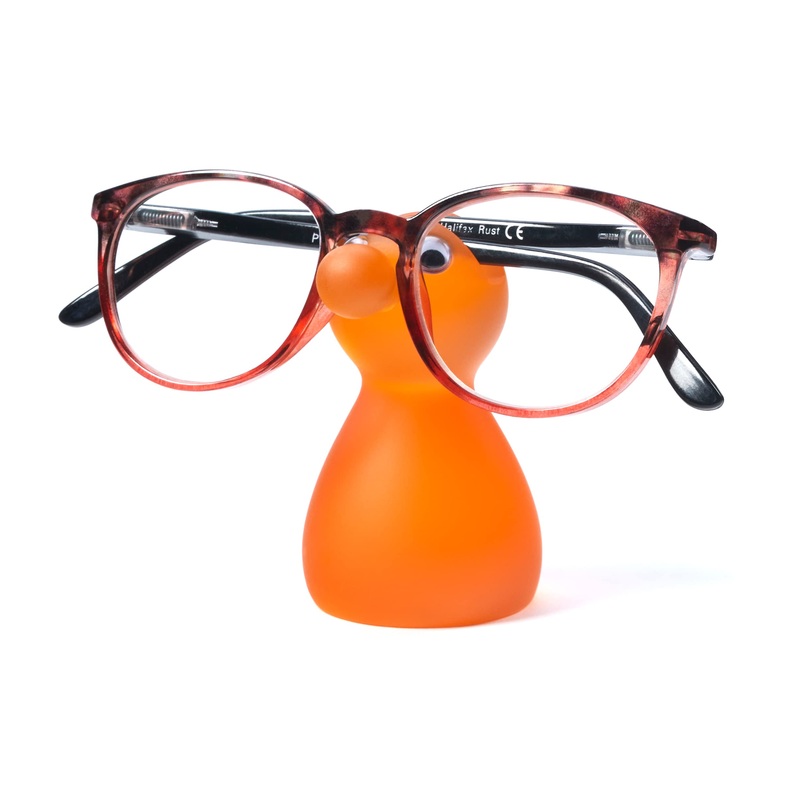 Remaldi Snozzle Glasses Stand Spec Holder Gift Present Boxed Orange Snozzle Spec Holder