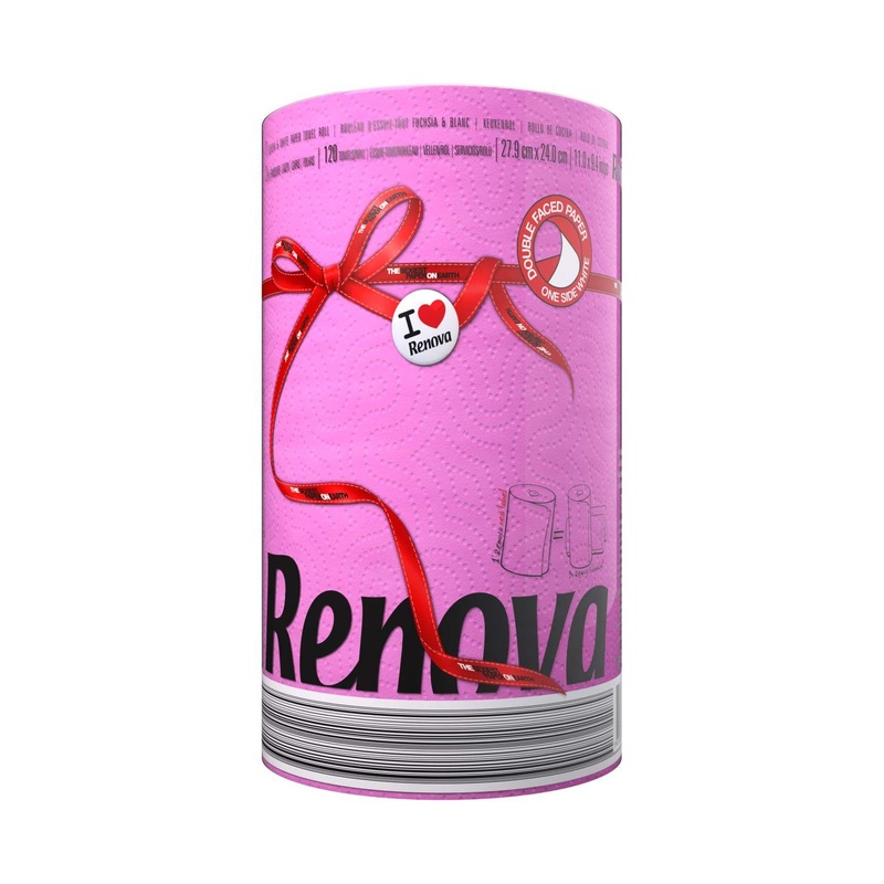 Renova Pink Paper Towel 1 Roll