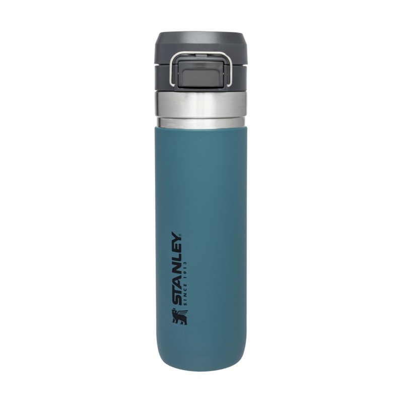 Stanley Quick Flip Drinking bottle stainless steel 0.71l – holds 12+ hours cold – water bottle BPA -free – dishwasher -proof – pressure lock lid – thermos bottle leak -proof – Lagoon 0.71l Lagoon