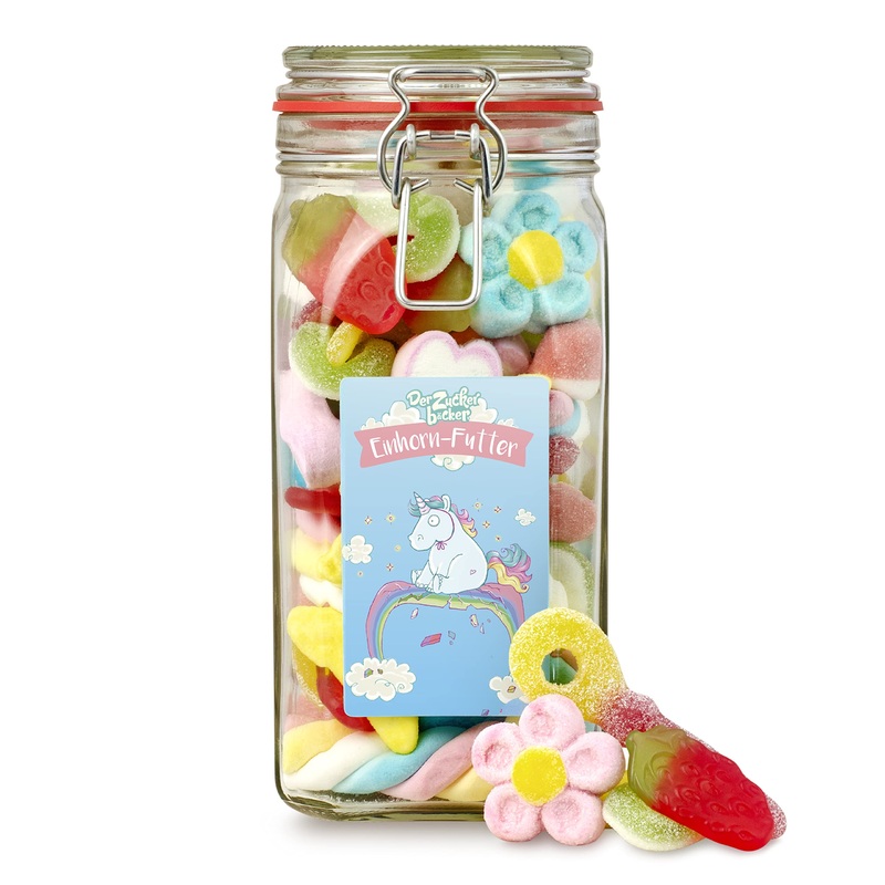 Unicorn food magical candy mix in a jar for unicorn fans L – Unicorn food