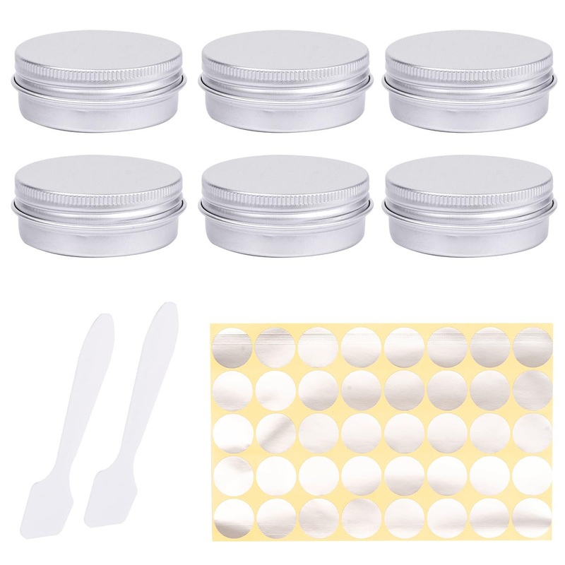 6 pieces jars jars 30ml jars with lids lip balm jars jars cream jars empty 6 x 30ml