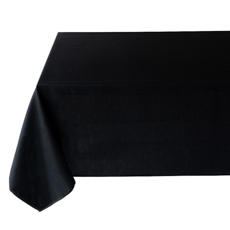 Basics Solid Black Tablecloth, 60×104