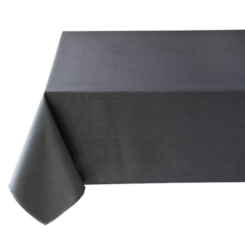 Basics Solid Charcoal Tablecloth, 60×104