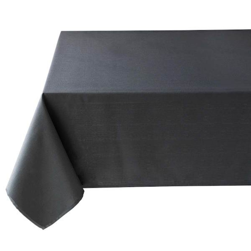 Basics Solid Charcoal Tablecloth, 60×84