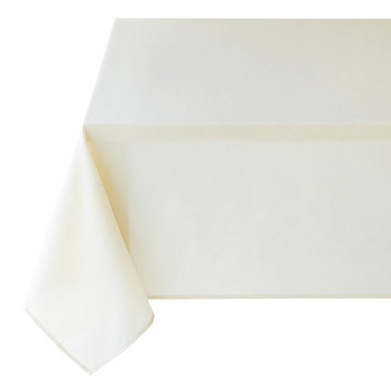 Basics Solid Ivory Tablecloth, 60×104