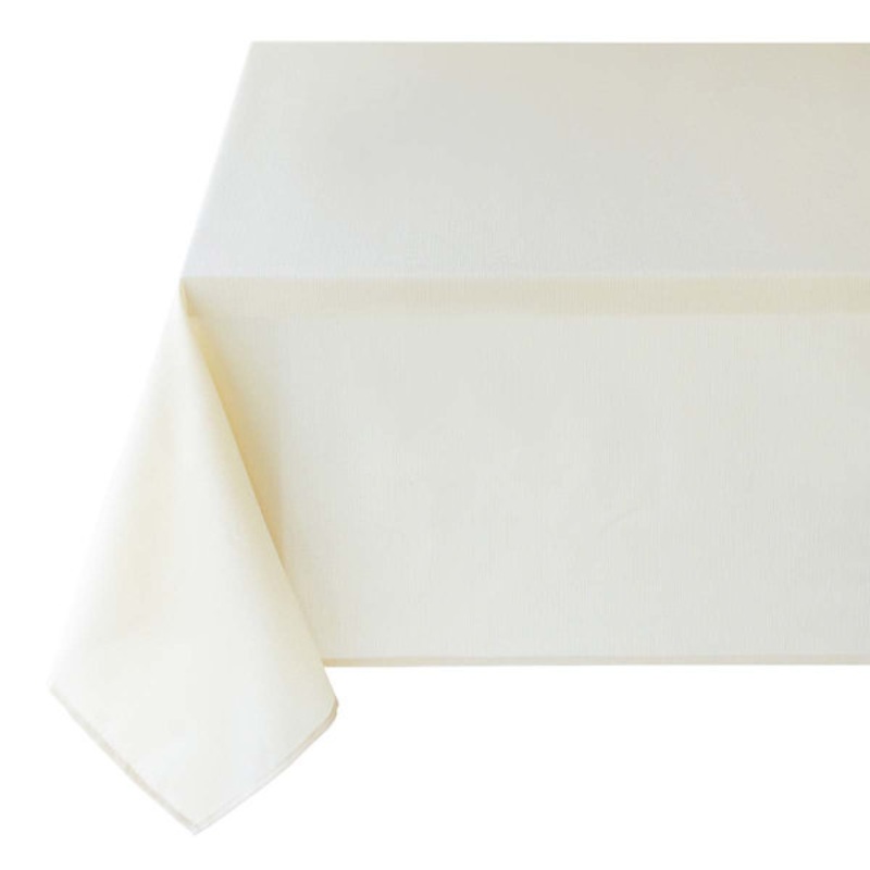Basics Solid Ivory Tablecloth, 60×84