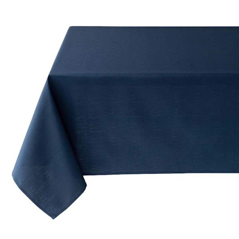 Basics Solid Navy Blue Tablecloth, 60×104