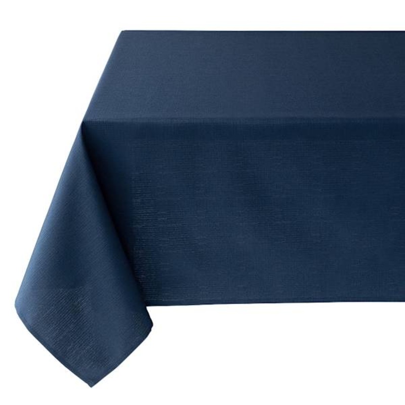 Basics Solid Navy Blue Tablecloth, 60×84