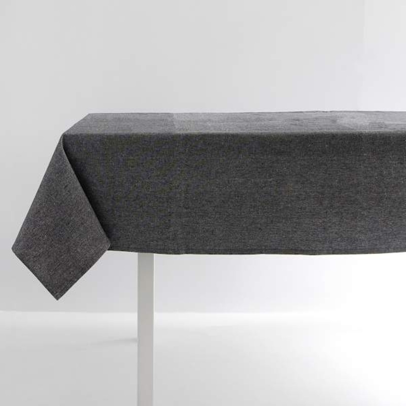 Black & Grey Mix 100% Cotton Tablecloth, 60×84