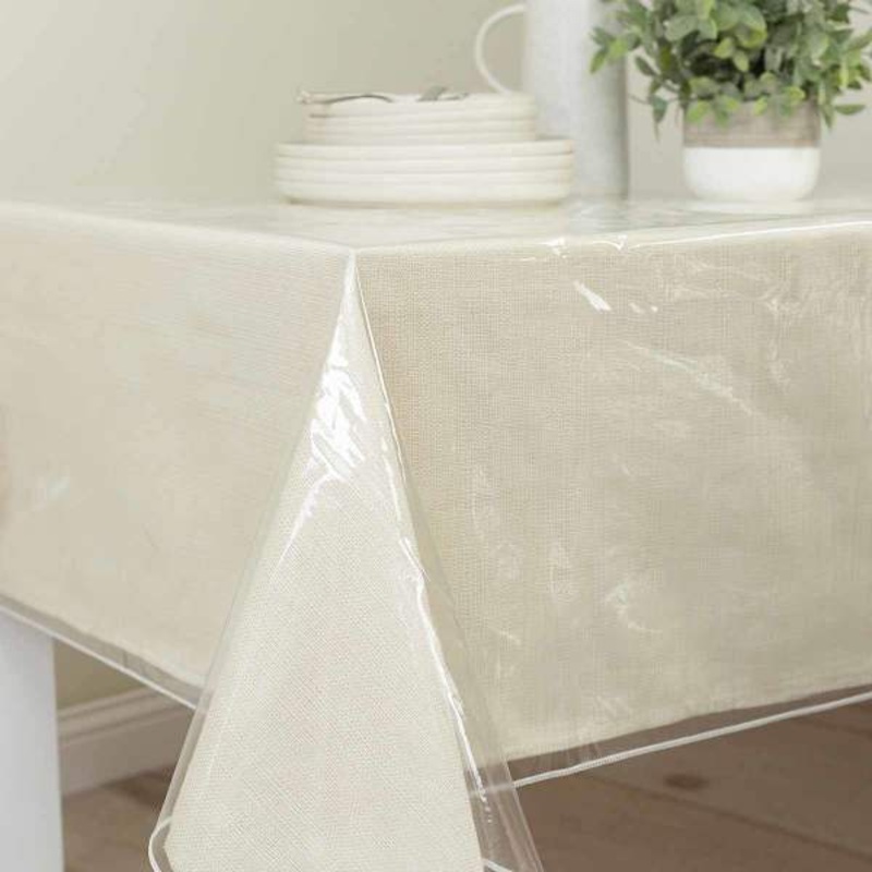 Clear Vinyl Tablecloth, 60×84