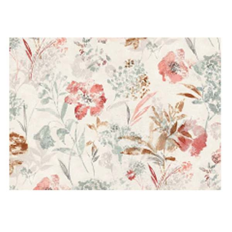 Coral Floral Fields Easy Care Tablecloth, 60×104