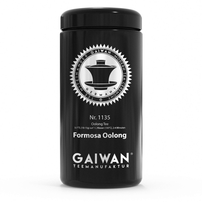 Large Glass Tea Caddy for Loose Tea Black Airtight 250g 500g 1000g Labeled for Tea No. 1135 by GAIWAN