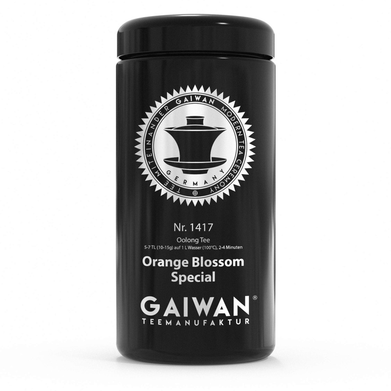 Large Glass Tea Caddy for Loose Tea Black Airtight 250g 500g 1000g Labeled for Tea No. 1417 by GAIWAN