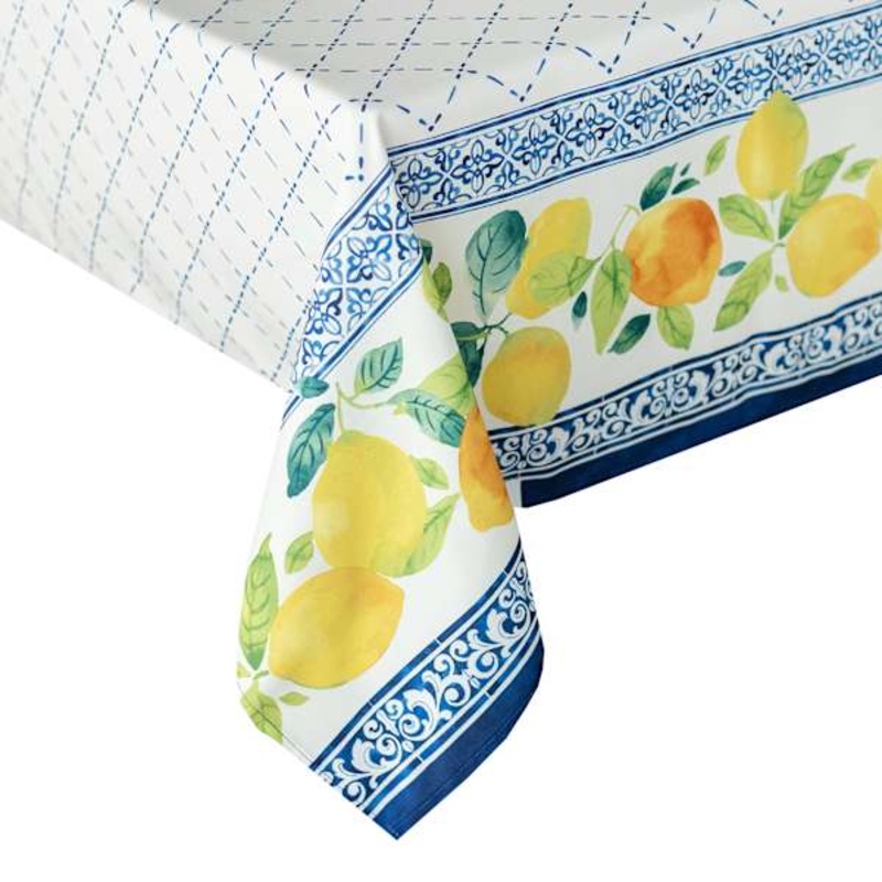 Lemon Print Tablecloth, 60×84