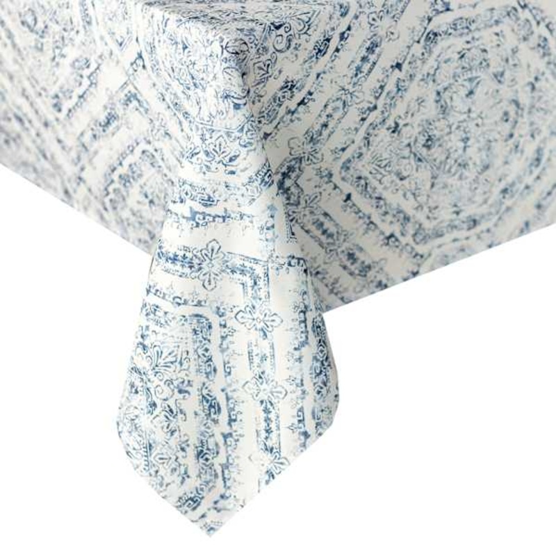 Lenore Navy Blue Tablecloth, 60×84