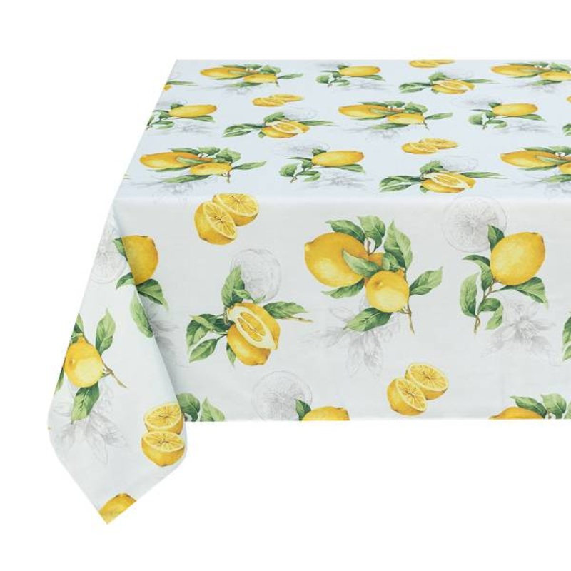 Limoncello Printed Spill-Proof Tablecloth, 60×84