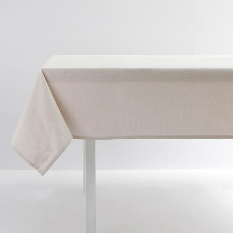 Neutral 100% Cotton Tablecloth, 60×84