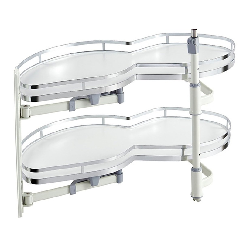 O Lankeji corner Kitchen bearings kitchen cupboard corner closure to take off storage kitchen corner take off carousel kitchen bearing (size: left open)
