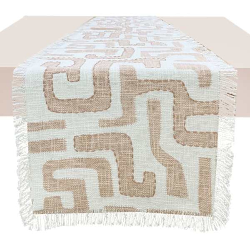 Tracey Boyd Embroidered Cotton Table Runner, 72×13