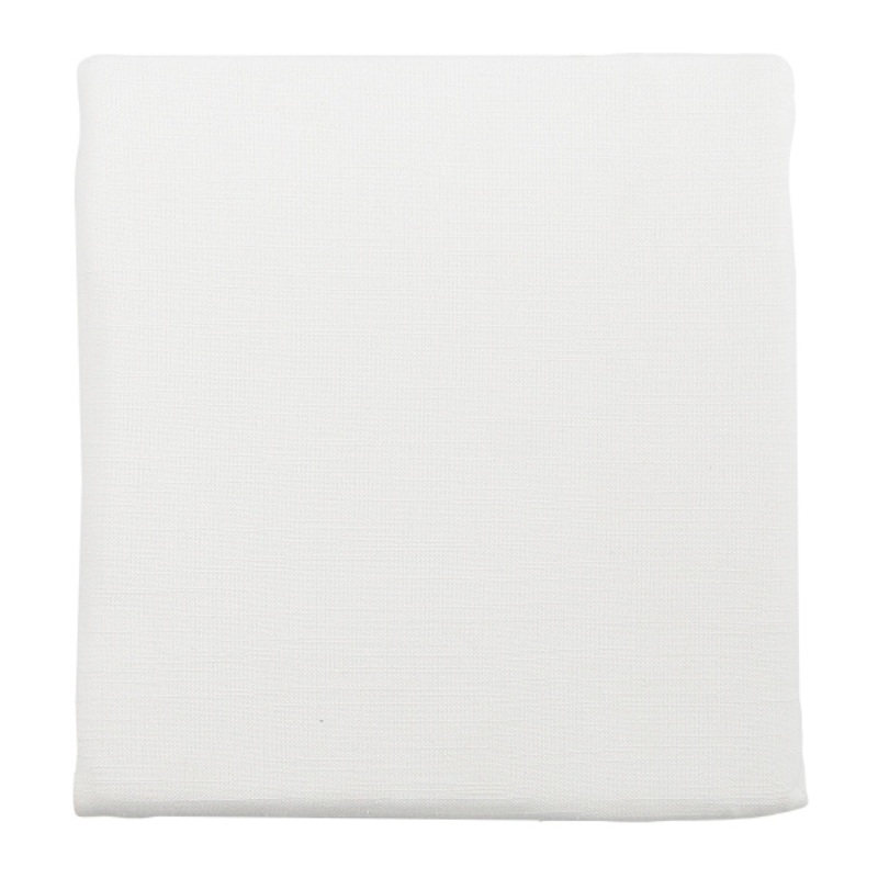 White with Multi-Grey Stripes Tablecloth, 70″