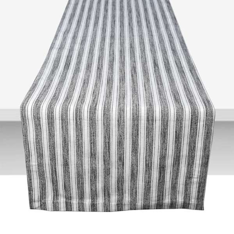 Ash Striped Table Runner, 72×13