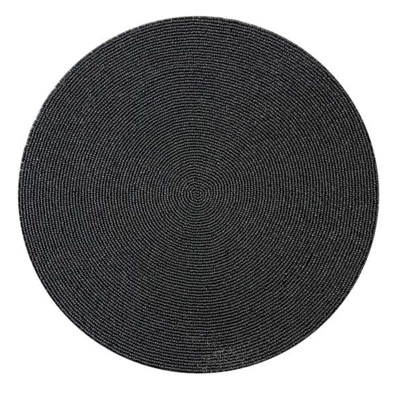 Black Beaded Placemat